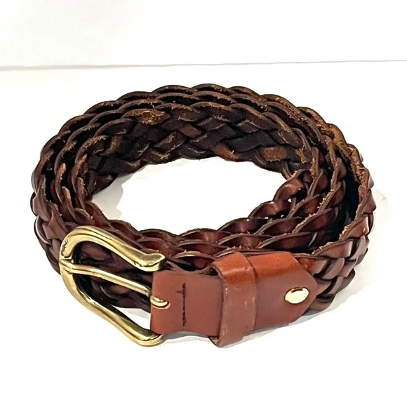 Vera Pelle | Accessories | Vera Pelle Brown Leather Braided  display picture 1